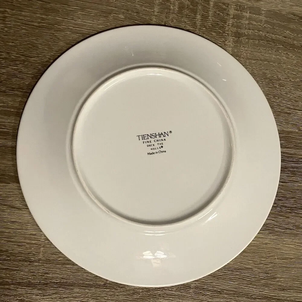 Tienshan Deck the Halls Salad Plate 12 Days of X-Mas Twelve Drummers Replace